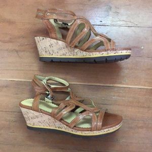 Bussola Cork Wedge Sandals - 39 or 8.5